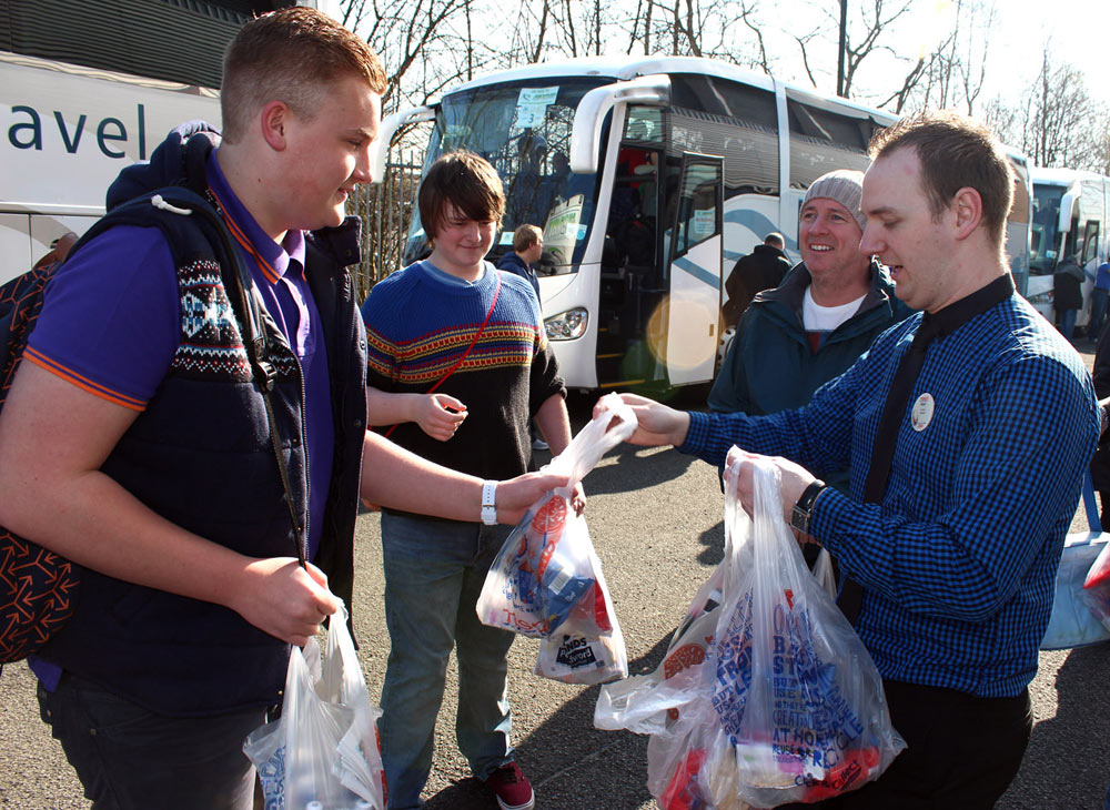Latics fans, semi-final, April 2013