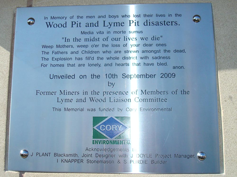 Unveiling of Lyme and Wood Pit Mining Memorial