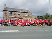 Group shot at The Golden Lion