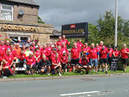 Group shot at The Golden Lion