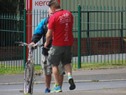 The uphill struggle to The Spinners Arms at Cowling