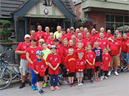 Group shot at The Barton Arms, Worsley