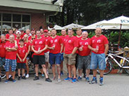 Group shot at The Barton Arms, Worsley