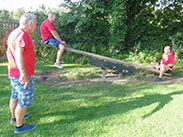 The see-saw challenge at At The Nevison Inn