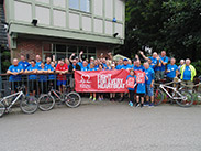 Group shot at The Barton Arms, Worsley