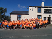 Group shot at The Spinners Arms