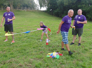 Frisbee challenge at Joyntys Brexit Bar