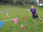 Frisbee challenge at Joyntys Brexit Bar