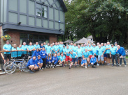 Group shot at The Barton Arms, Worsley