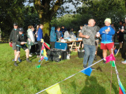 Frisbee challenge at Joyntys Brexit Bar