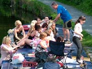 Hen party aboard Kittywake