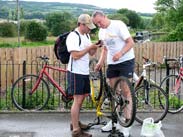 Paul fixing more bikes