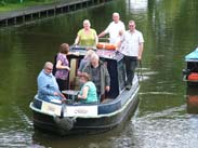 Enjoying a day on the canal