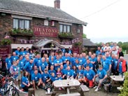 Group shot at Heaton's Bridge