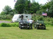 Military vehicles at Heaton Bridge