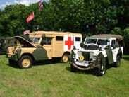 Military vehicles at Heaton Bridge