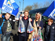 Latics fans before setting off to Wembley