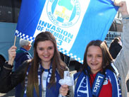 Latics fans before setting off to Wembley