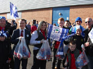 Latics fans before setting off to Wembley