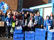 Latics fans before setting off to Wembley