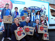 Latics fans before setting off to Wembley