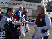 Latics fans before setting off to Wembley