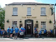 Beer and chip barms at The Railway in Parbold