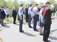 Boer War Memorial Service in Mesnes Park, Wigan