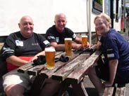 Having a breather at the Spinners