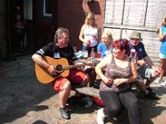 Sing a long at the White Bear, Adlington