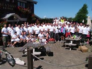 Group shot at Heaton Bridge, ready for the off