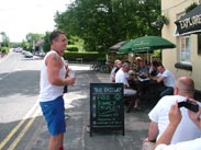 Street dancing at The Railway, Parbold