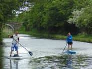 Surfing down the canal