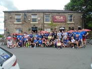 Group shot at The Top Lock at Wheelton