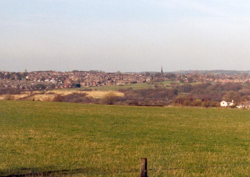 Looking towards Standish from School Lane, Haigh