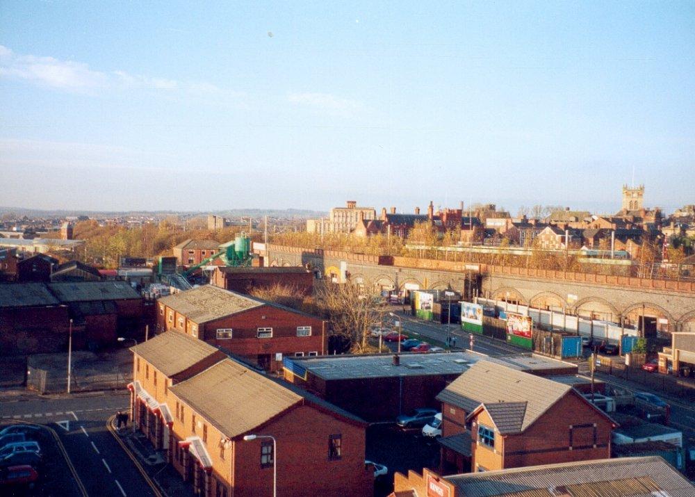 Looking across the North West Station