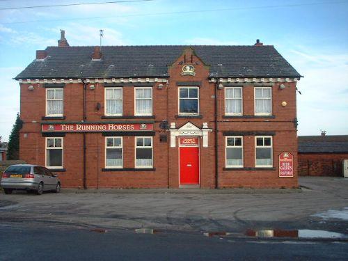 The Running Horses pub in Aspull