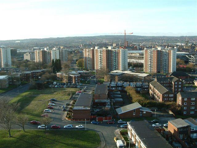 View from top of Boyswell House, Scholes