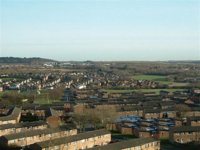 View from top of Boyswell House, Scholes