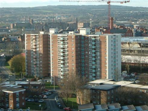 View from top of Boyswell House, Scholes