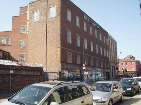 A view of Debenhams along Crompton Street A view of Debenhams along Crompton Street