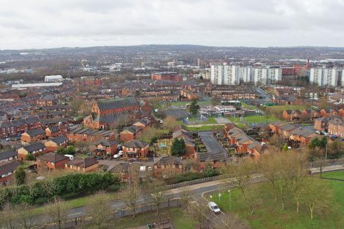 View from St. Catharines Church Spire, Scholes