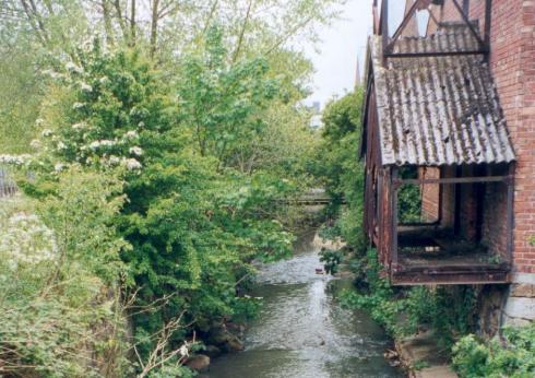 A rather unusual view of the River Douglas