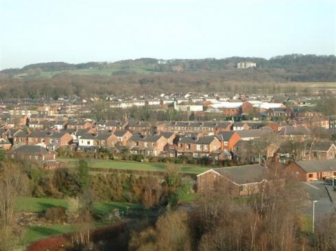 View from top of Boyswell House, Scholes