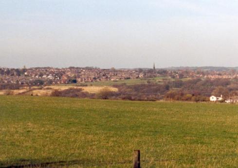 Looking towards Standish from School Lane, Haigh Looking towards Standish from School Lane, Haigh