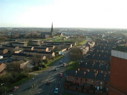 View from top of Boyswell House, Scholes