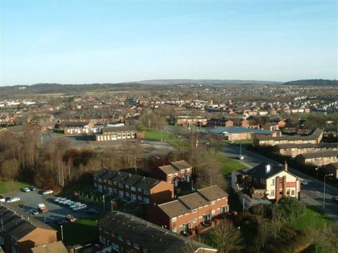 View from top of Boyswell House, Scholes