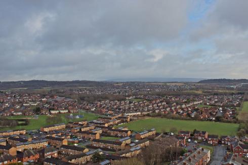 View from St. Catharines Church Spire, Scholes