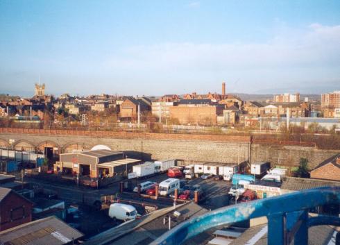 Looking across the North West Station