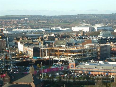 View from top of Boyswell House, Scholes